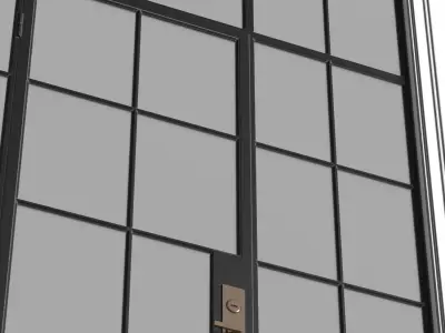 Entrance Loft interior Iron Door 3D model