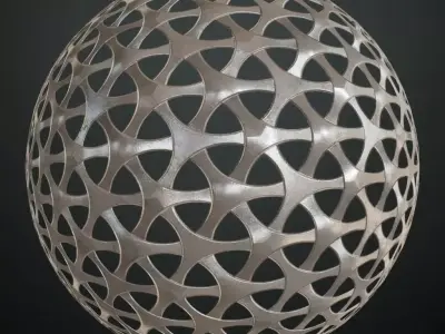 Silver Metal Grill Transparent PBR Seamless Texture get
