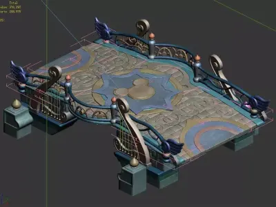 main city - Stone Bridge 96 3D model