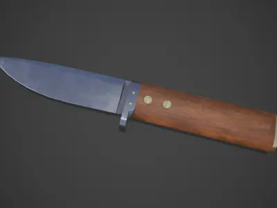 Knife 01 Low-poly PBR 3D model