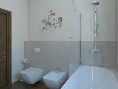Wonderful bathroom 3D model