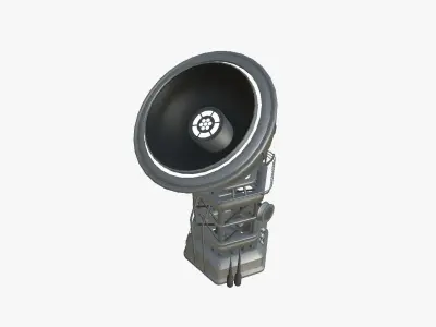 SciFi Antenna Tower A08 Metallic - Sci Fi Exterior Design Low-poly 3D model