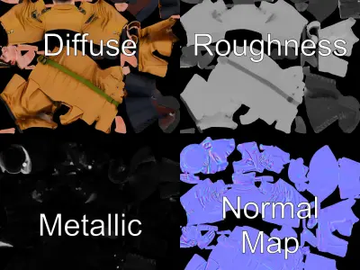 Military Officer Character Rigged and Animated for Realistic ... Low-poly 3D model