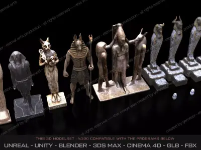 Ancient Egypt Collection - Optimized Low-poly 3D model