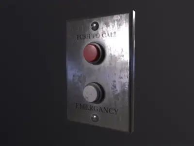 Metal Switch 3D Model Low-poly 3D model