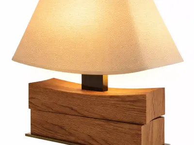 Beauregard table lamp Low-poly 3D model
