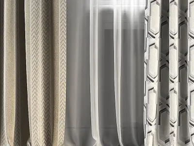 Curtain Set 108 3D model