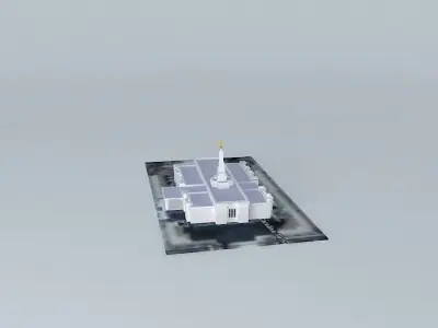 LDS Temple Columbia South Carolina Templo Mormon. 62nd operat... Free 3D model