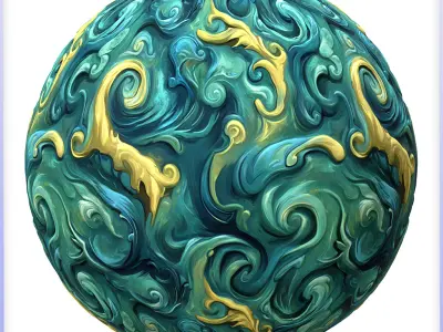 Stylized Water Seamless Texture Texture