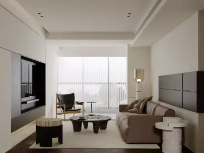 apartment interior scenes     3D model 6