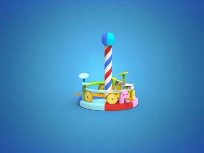 Playground for kids 3D model buy
