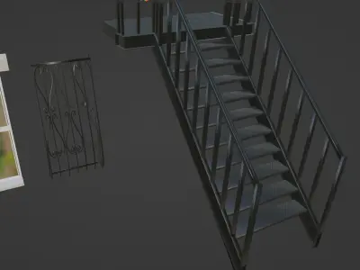 Grilles and grates 3D model