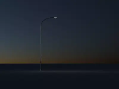 Simple Street Light Free 3D model