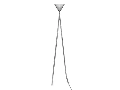 One Globe-One Cone Floor Lamp 3D model