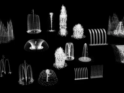 3D Model Waterfall fountain 3D model