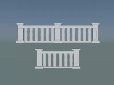 Concrete Balustrade 3D print model