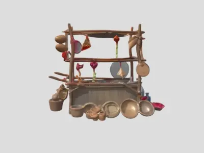 Shelves by Tripo Free 3D model