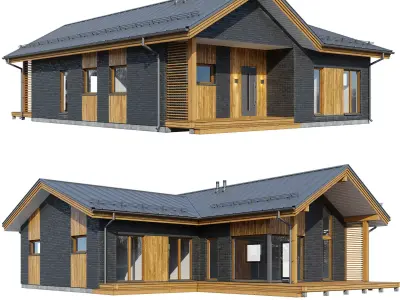 Alpine house Ansi 3D model