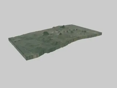 Blantyre City Low-poly 3D model