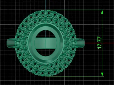 Jewelry ring 401 3D print model