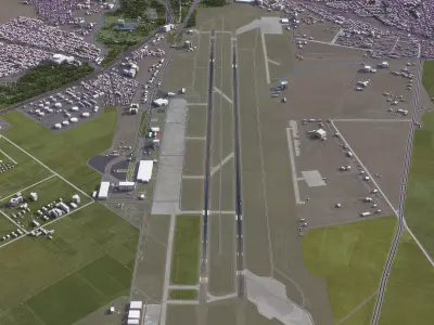 Mashhad - 3D Airport Model Low-poly 3D model