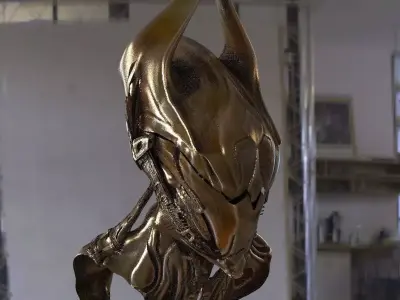 Helmet Sci fi  3D model