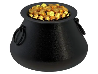 Pot of Gold 04 3D model