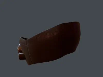 Gas mask helmet 3d model scifi Low-poly  Low-poly 3D model