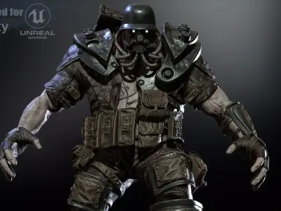 Westland reaper 4 Low-poly 3D model