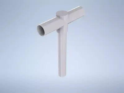 Bracket for lamps for lighting pole 3D model