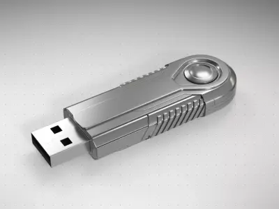Sci-fi USB 3D model