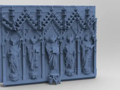 Dragon priest wall design 1 3D model