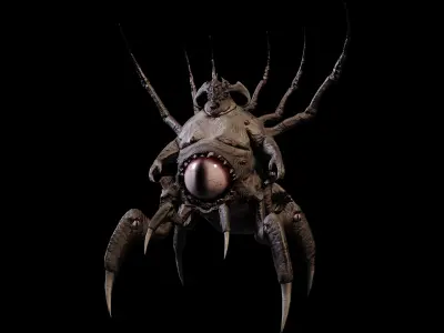 Creature Crawler Low-poly 3D model