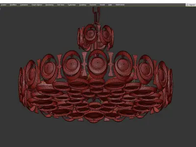 Palwa Chandelier or Pendant Light Low-poly 3D model