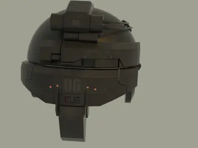 Advanced warfare helmet 3D model