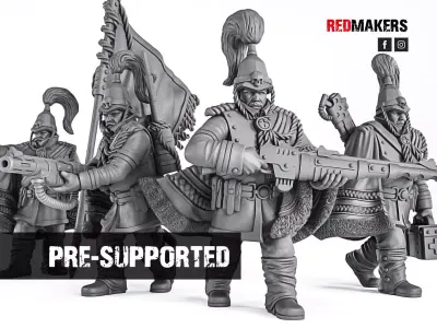 Royal Regiment - Command Squad of the Imperial Force 3D print model