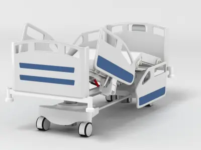 Hospital Bed 2 3D model