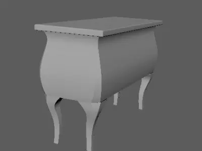bedside table 3D model order
