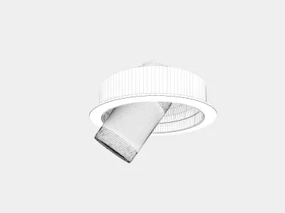 Adjustable recessed ceiling spotlights 3D model