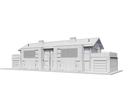 Cottage V2 3D model