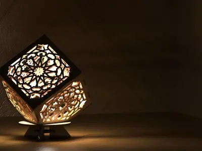 Wooden Lantern 3D model