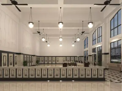 office lobby 3D model