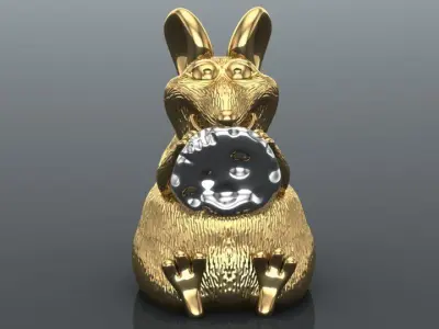 Mouse and Cheese Pendant Necklace 3D print model purchase