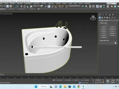ALBATROS IDEA 140 WHIRLPOOL BATHTUB 3D model
