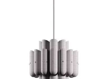 Roll  Hill Lorna LED Double Tier Chandelier 3D model