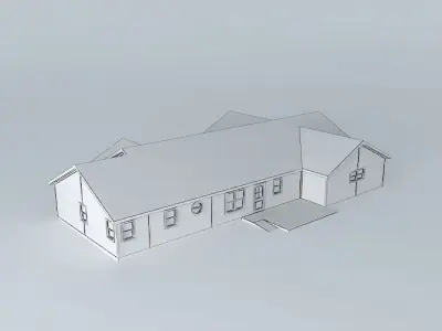 House Plan 140022 Free 3D model