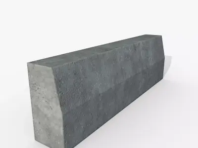 Border 1000x300x150 Low-poly 3D model