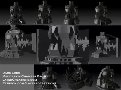 Darklord Meditation Chamber 3D print model