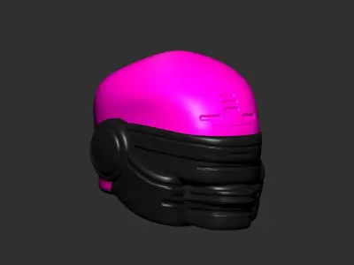 helmet high poly sculpt 3d printable ver 7 3D model 3D model