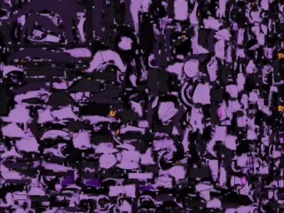 Feline Sniper Mech 3D Model Purple Elite Operative 3D model